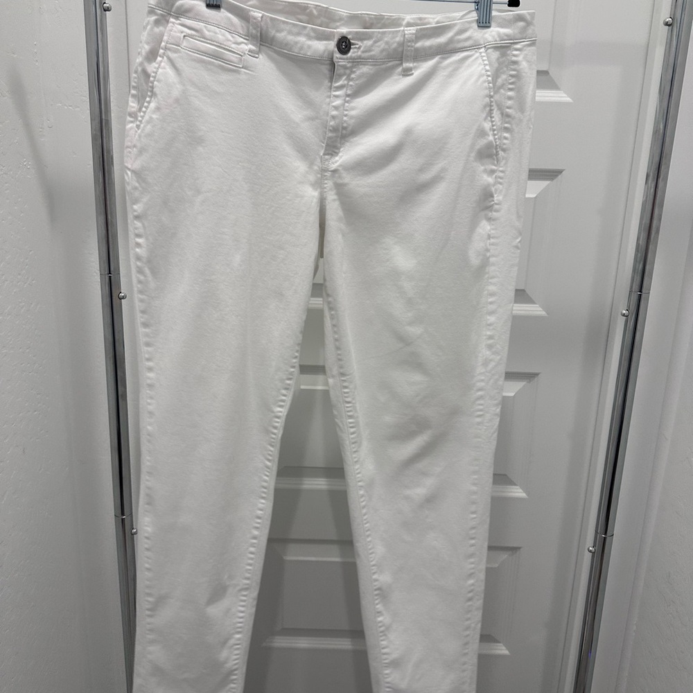 Lane Bryant Women's White Straight Leg Jeans